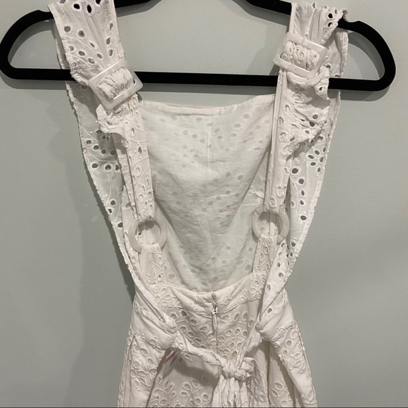 Topshop eyelet jumpsuit overalls white - Picture 7 of 8
